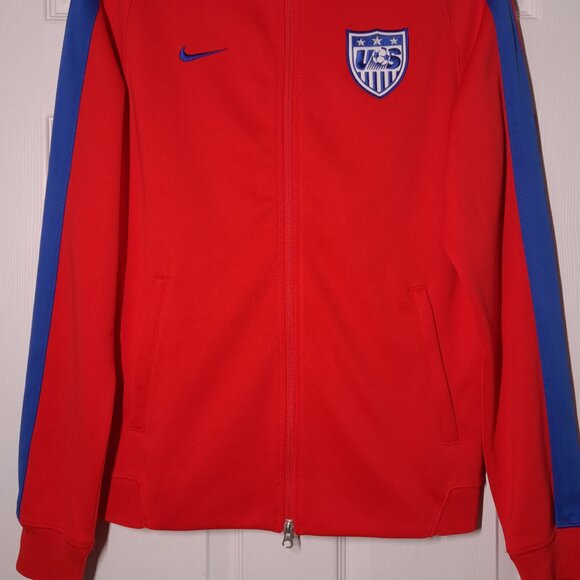 Nike U.S. Soccer USED Warm-Up Jacket (S, Red, Full-Zip, USA) - Picture 6 of 7